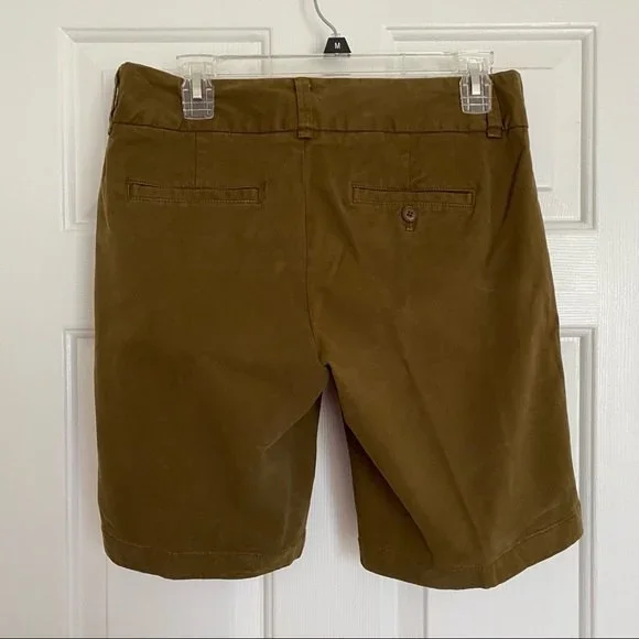 JCrew Andie Shorts olive green size 4 - Picture 3 of 11